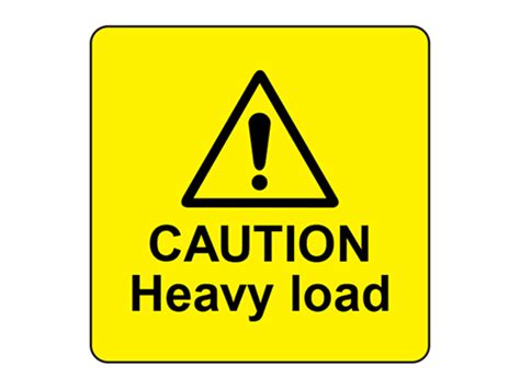 caution heavy load label piedmont national corporation