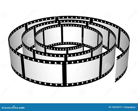 film strip roll isolated stock illustration illustration