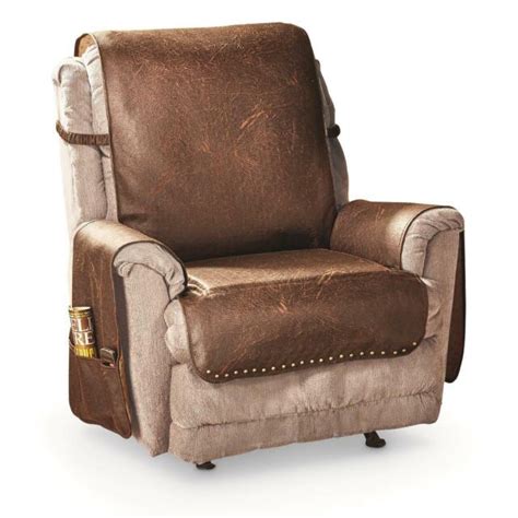 universal faux leather recliner cover espresso washable    ebay