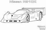 Coloring Nissan Pages 1991 Race Cars Printable Kids Car R9 sketch template