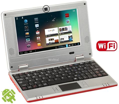 wolvol   mini laptop includes  newest upgrade  android  system mb ram gb hd