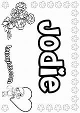 Jodie Pages Coloring Print Hellokids Names Color sketch template