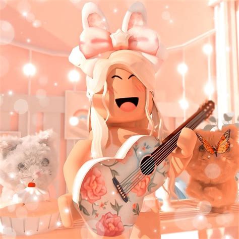 A Girl With A Guitar And Teddy Bears In The Background