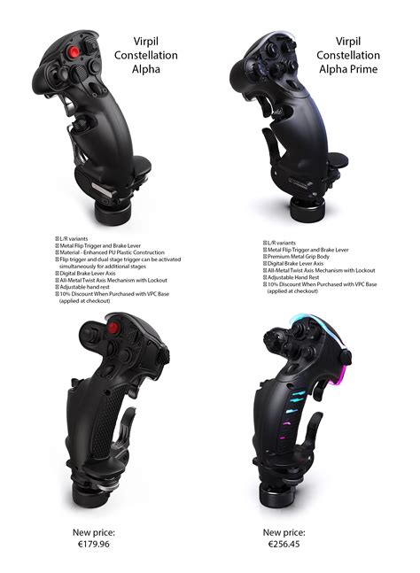 virpil constellation alpha  alpha prime quick comparison rhotas