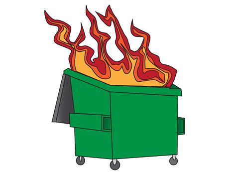 dumpsterfire  brian pope  dribbble