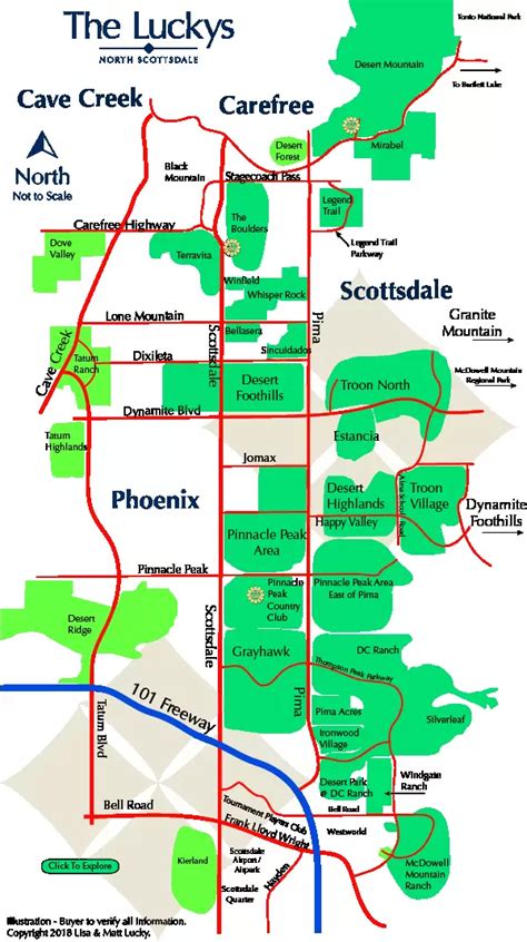 north scottsdale real estate north scottsdale map  luckys north