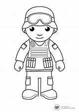 Coloring Soldier Pages Army Military Printable Drawing Print Kids Man People Color Men Lego Coloriage Printables M16 Sheets Simple Enfant sketch template