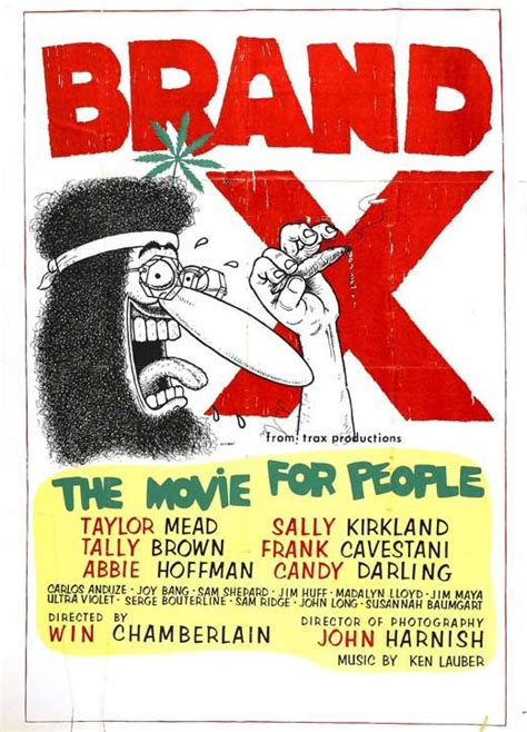 Brand X Movie Posters Candy Darling Cartoon Character Drawings