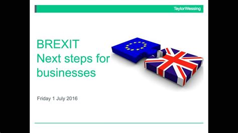 brexit  steps  businesses youtube