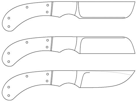 printable knife patterns customize  print