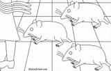 Blind Mice Three Enchantedlearning Rhymes Rhyme sketch template