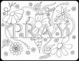 Prayer Coloring Lords Getcolorings sketch template