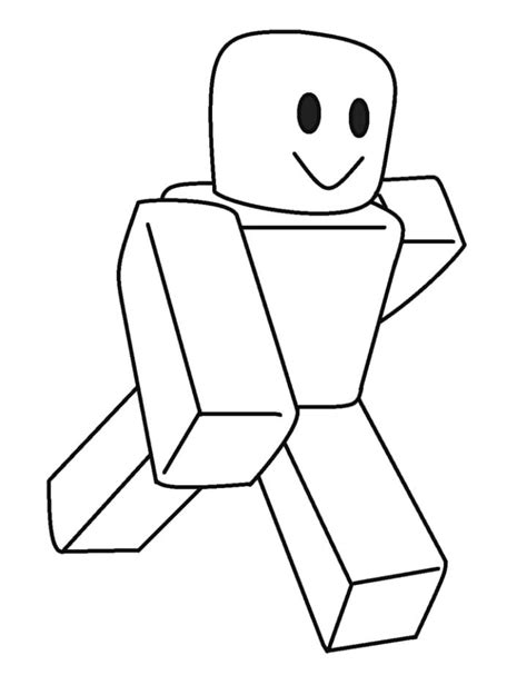 simple roblox coloring page  printable coloring pages  kids