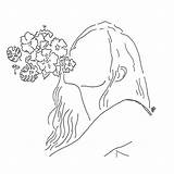 Drawings Aesthetic Drawing Line Outline Tumblr Indie Draw Minimalist Flowers Choose Board Sketches Vintage Flor sketch template