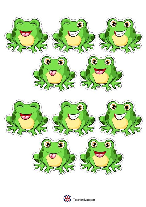 printable   speckled frogs printable