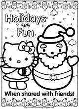 Coloring Crayola Pages Christmas Printable Hello Melody Kitty Xmas Colouring Print Hundreds Color Getcolorings Getdrawings Divyajanani sketch template