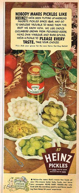 vintage ad 1 877 heinz pickles vintage ads vintage