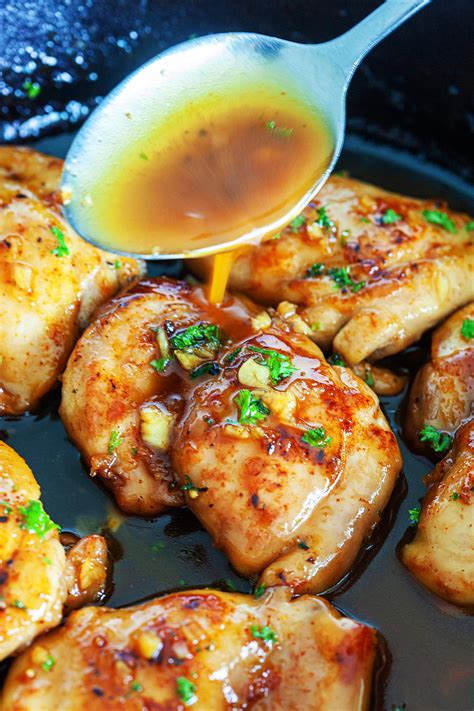 honey garlic chicken easy weeknight dinner ideas  recipes