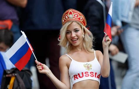 Stunning Female Russia Fans Don Tiny Tops While Saudi Women Wear Veils