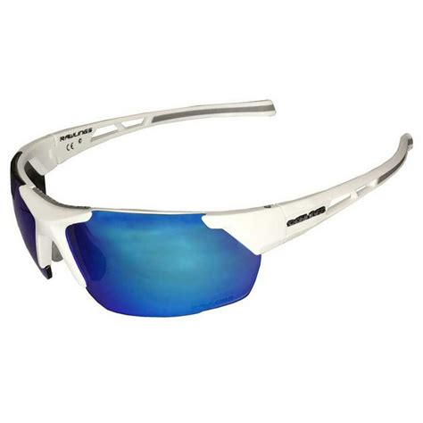 Rawlings Rawlings Mens Athletic Sunglasses Half Rim White Blue