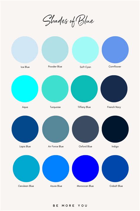 shades  blue     brandstrategist green color names blue shades colors