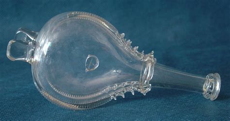victorian glass frigger in the form of bellows c 1860