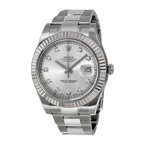 rolex datejust ii silver dial stainless steel rolex oyster automatic