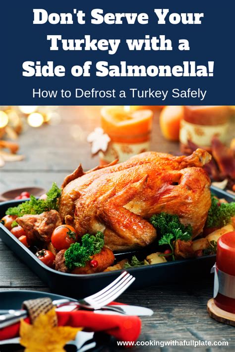 how to thaw a frozen turkey safely and minimize salmonella