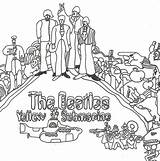 Beatles Coloring Pages Yellow Submarine Printable Google Birthday Book Clipart Adult Search Kids Sheets Color Mandala Getcolorings Library Coloringhome Popular sketch template