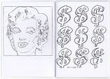 Andy Warhol Coloring Book Log Please sketch template