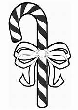 Candy Cane Coloring Peppermint Bow Drawing Pages Printable Edupics Getdrawings sketch template