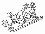 Sleigh Coloring Pages Print sketch template