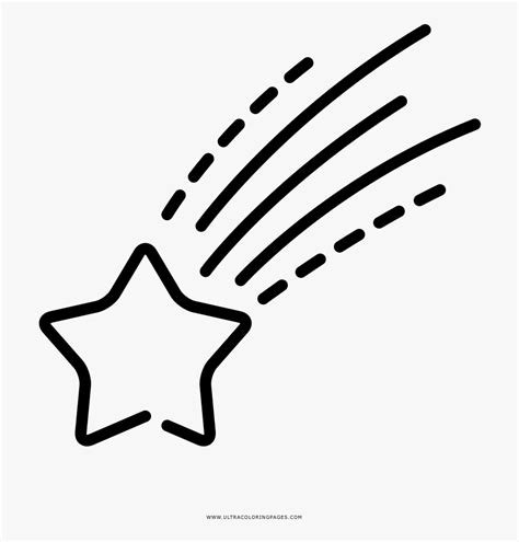 shooting star coloring page transparent shooting star outline
