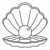 Pearl Oyster Conch Iconfinder Clipartmag sketch template