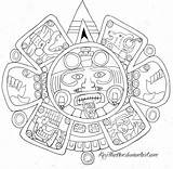 Tonatiuh Aztec Symbol Coloring Deviantart Swastika Template sketch template
