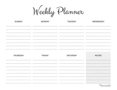 printable weekly calendar template   weekly calendar