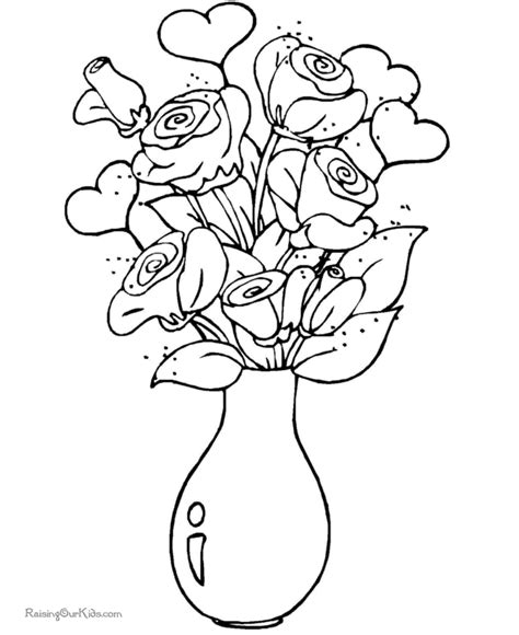 valentine day coloring pages