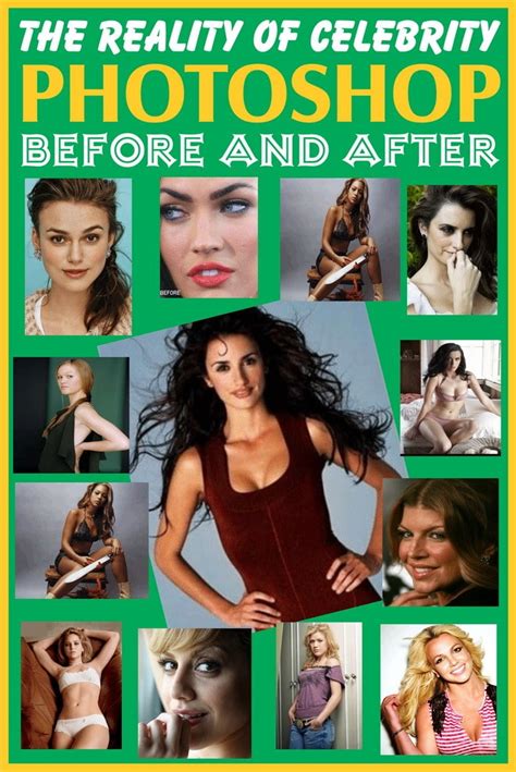Female Celebrities Before And After Photoshop Animated