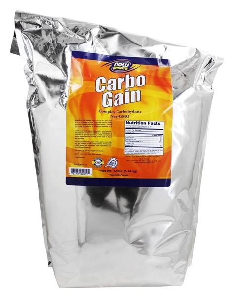 carbo gain 100 complex carbohydrate 12 lbs 5 45 kg by now foods