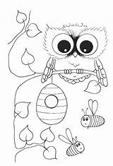 Owl Coloring Pages Cute Owls Baby Printable Kids Drawing Clipart Drawings Books Color Cool Print Cartoon Getdrawings Getcolorings Library Popular sketch template