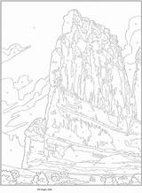 Coloring Pages Color Number Adult Landscapes Dover Numbers Books Creative Haven Landscape Book American Publications Printable Sheets Colouring Visit Welcome sketch template