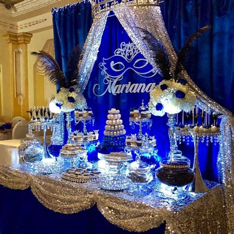 can you say wow to this masquerade candy dessert table 🎭 💖