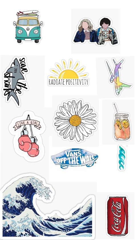 aesthetic printable stickers printabletemplates