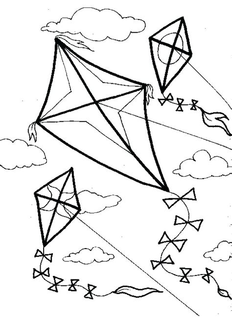 children flying kites coloring pages  getcoloringscom