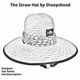 Hat Straw sketch template