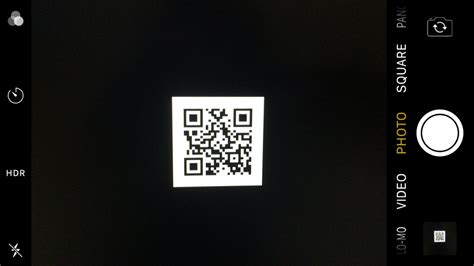 disable  qr code scanner   camera app  ios
