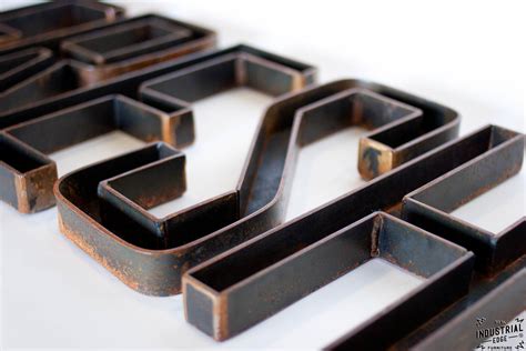 custom metal letters real industrial edge