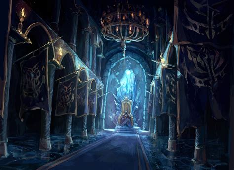 artstation throne room design dd artwork