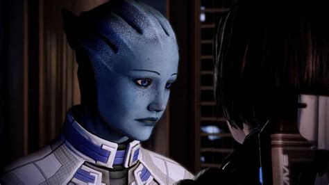 mass effect 2 liara and femshep romance lair of the shadow broker 2 youtube