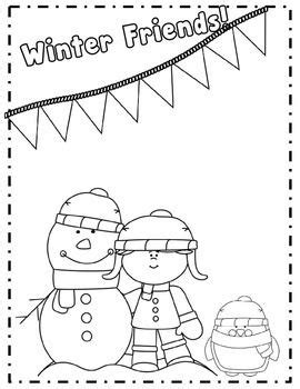 winter coloring pages  winter math kindergarten winter